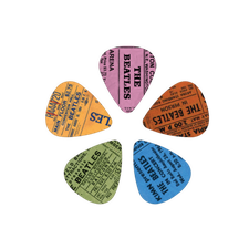 D'Addario 1CWH4-10B11 The Beatles 1964 Tour Ticket Stubs Guitar Picks - Medium