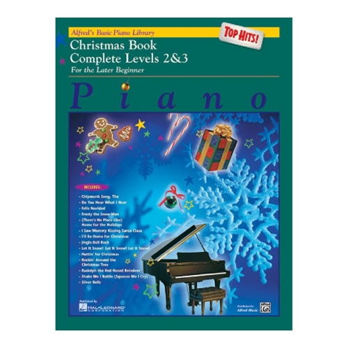 Alfred's Basic Piano Library: Top Hits! Christmas Book Complete Levels 2 & 3