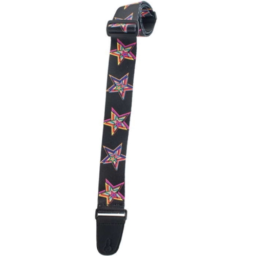 Henry Heller HSUB2-54 Neon Stars Guitar Strap