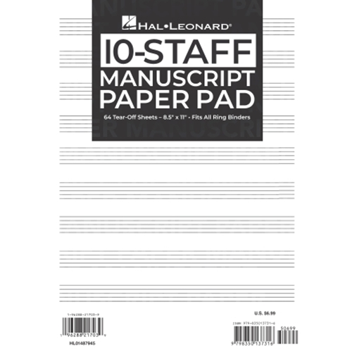 Manuscript Paper Pad